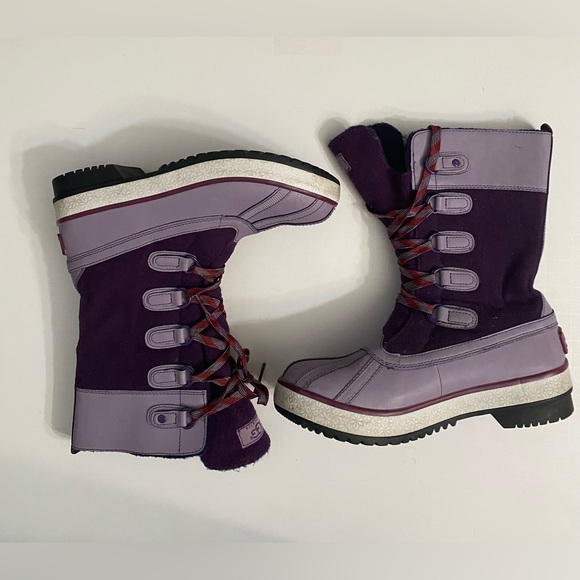 UGG AUSTRALIA Women's Baroness Lace-up Purple Mid-top Boots #1001743 US 7/EU 38 - Picture 2 of 10